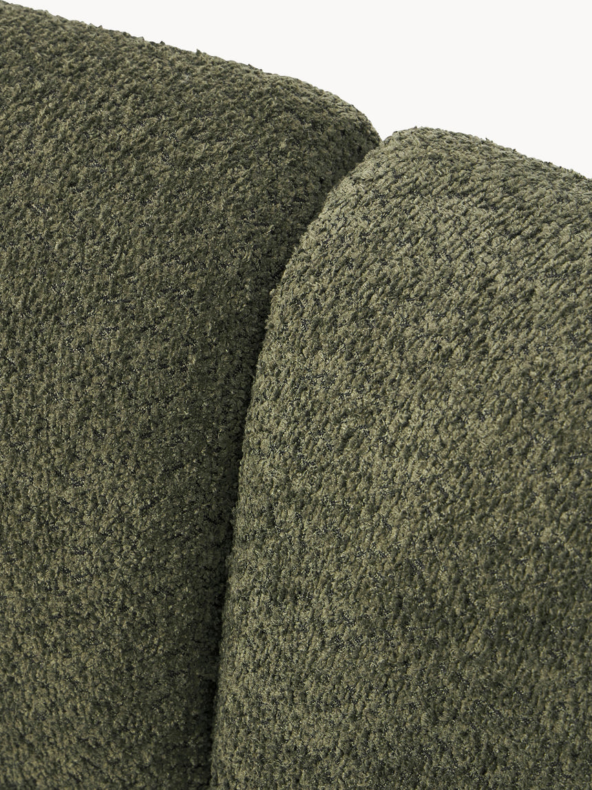 Siri Puf Dörtlü Koltuk Koyu Yeşil Teddy