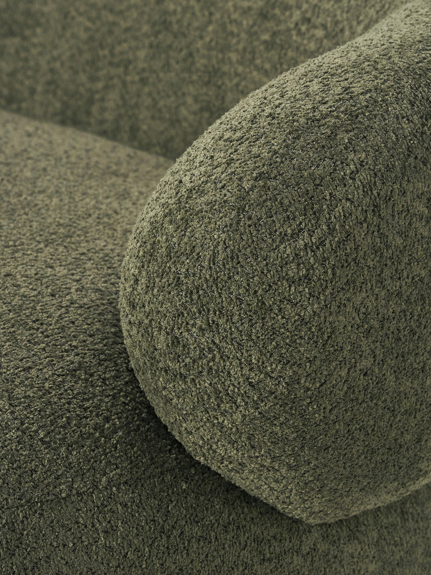 Siri Puf Dörtlü Koltuk Koyu Yeşil Teddy