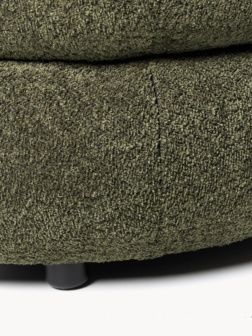 Siri Puf Dörtlü Koltuk Koyu Yeşil Teddy