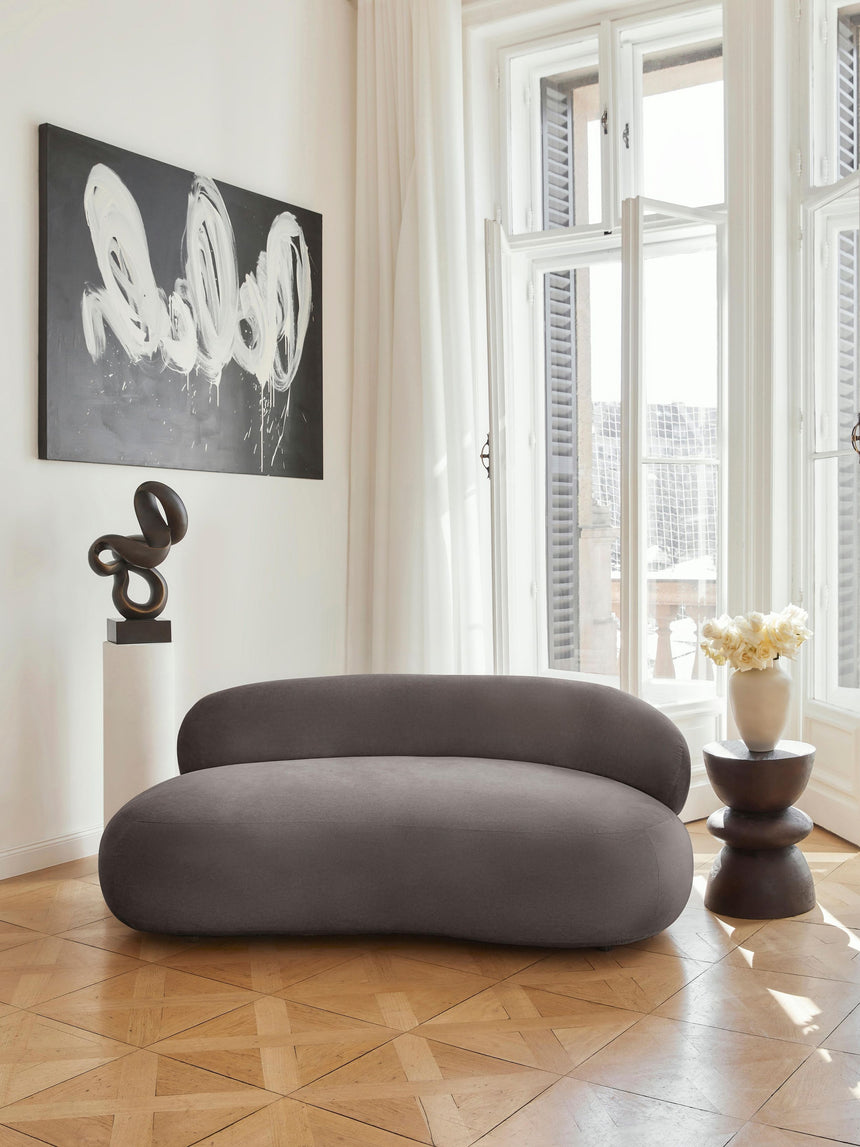 Siri Puf İkili Koltuk Gri