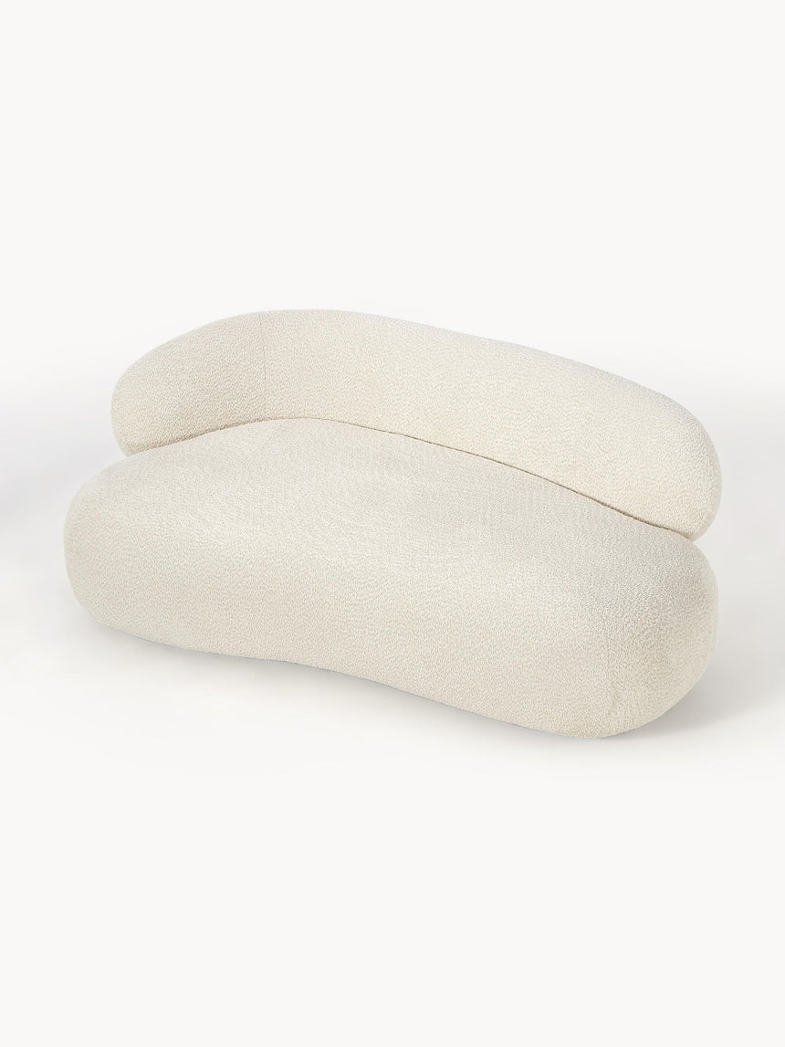 Siri Puf İkili Koltuk Kırık Beyaz Teddy