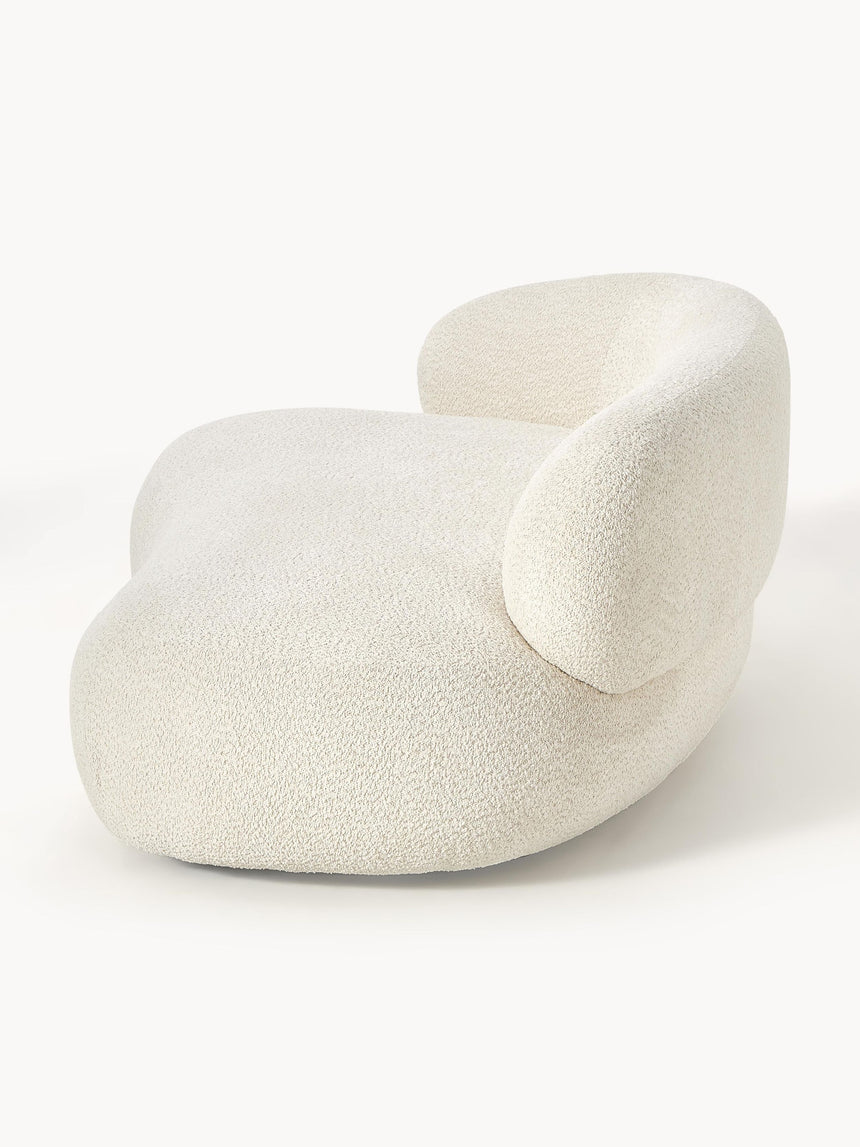 Siri Puf İkili Koltuk Kırık Beyaz Teddy