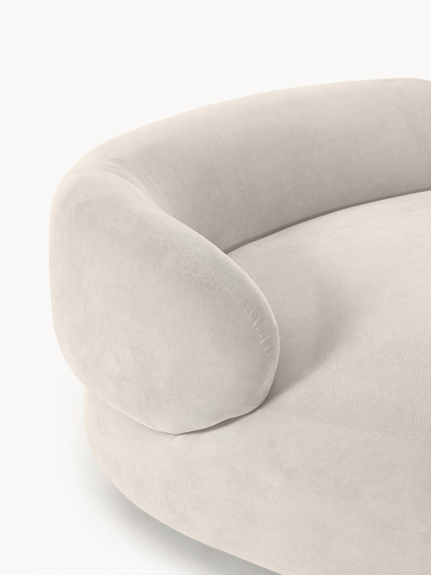 Siri Puf İkili Koltuk Krem