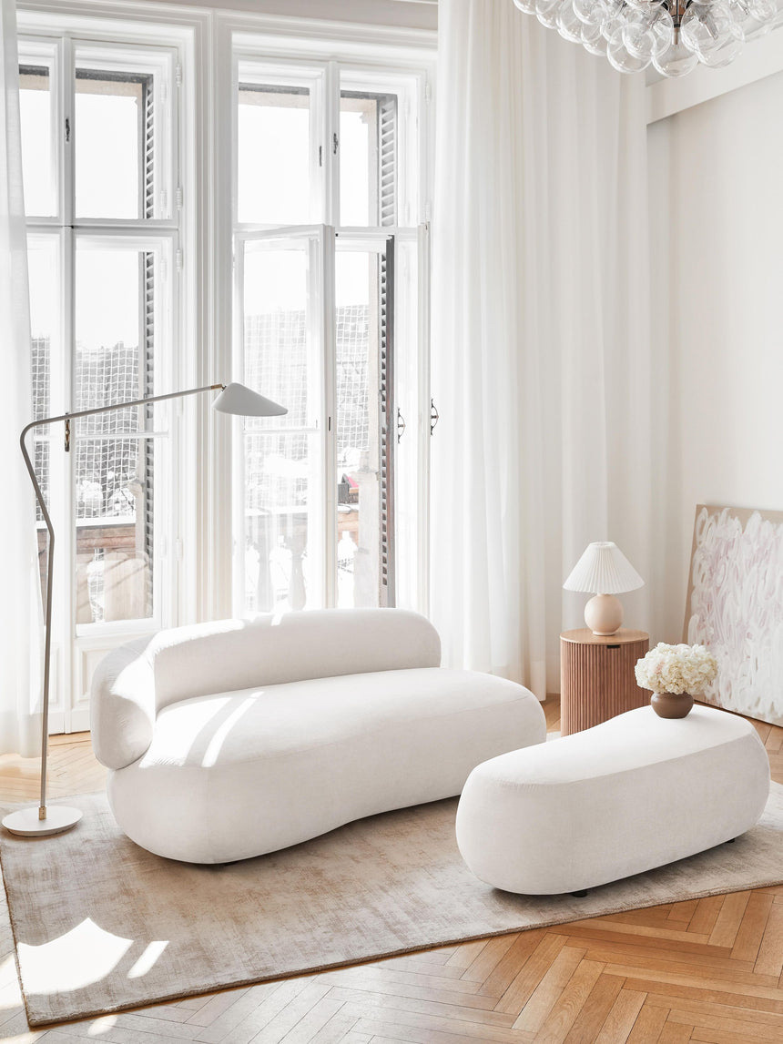 Siri Puf İkili Koltuk Krem