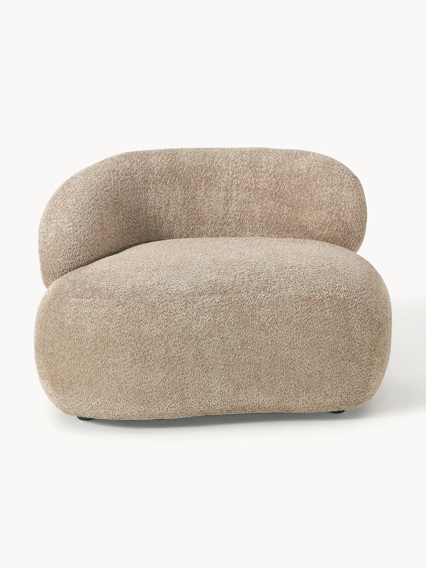 Siri Puf Tekli Koltuk Kahve Bej Teddy