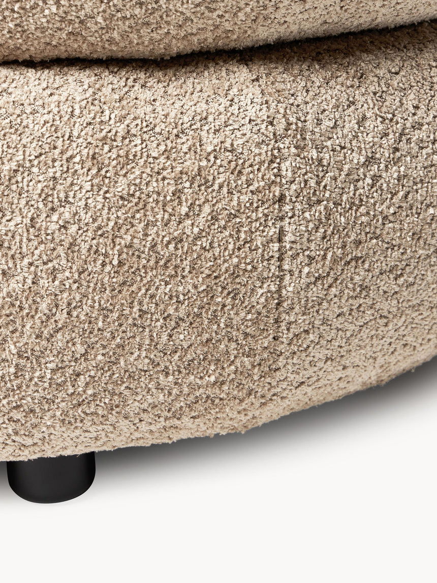 Siri Puf Tekli Koltuk Kahve Bej Teddy