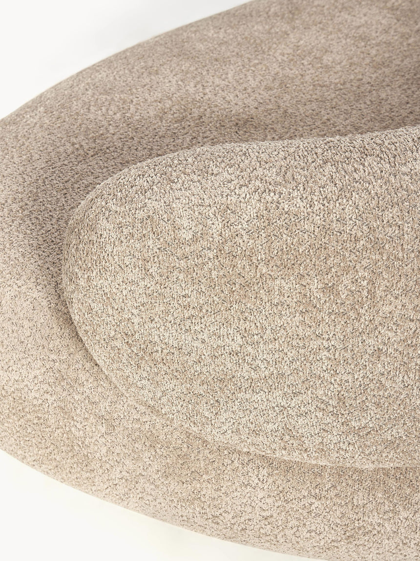 Siri Puf Üçlü Koltuk Kahve Bej Teddy