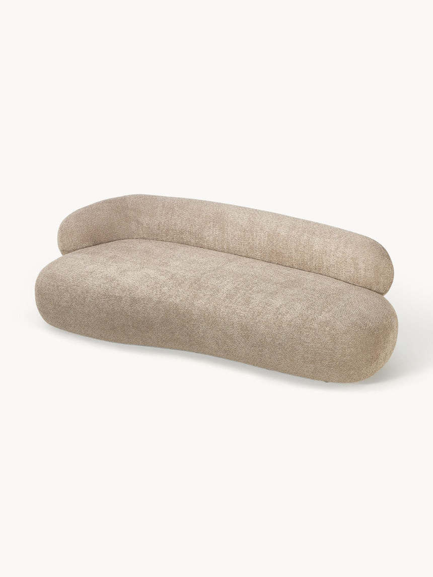 Siri Puf Üçlü Koltuk Kahve Bej Teddy