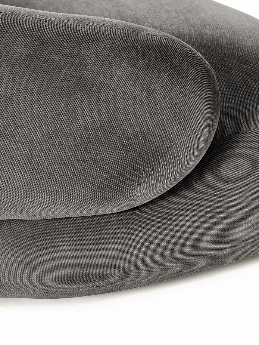Siri Puf Üçlü Koltuk Koyu Gri