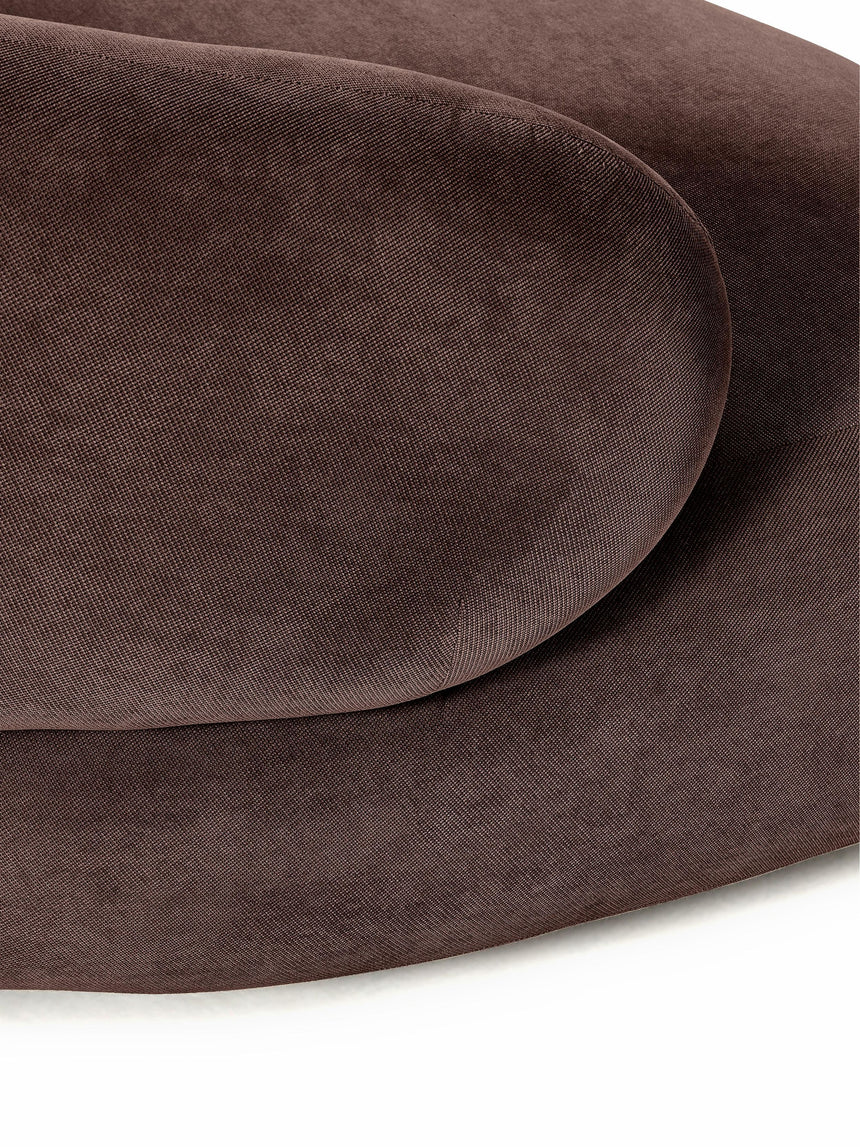 Siri Puf Üçlü Koltuk Koyu Kahve