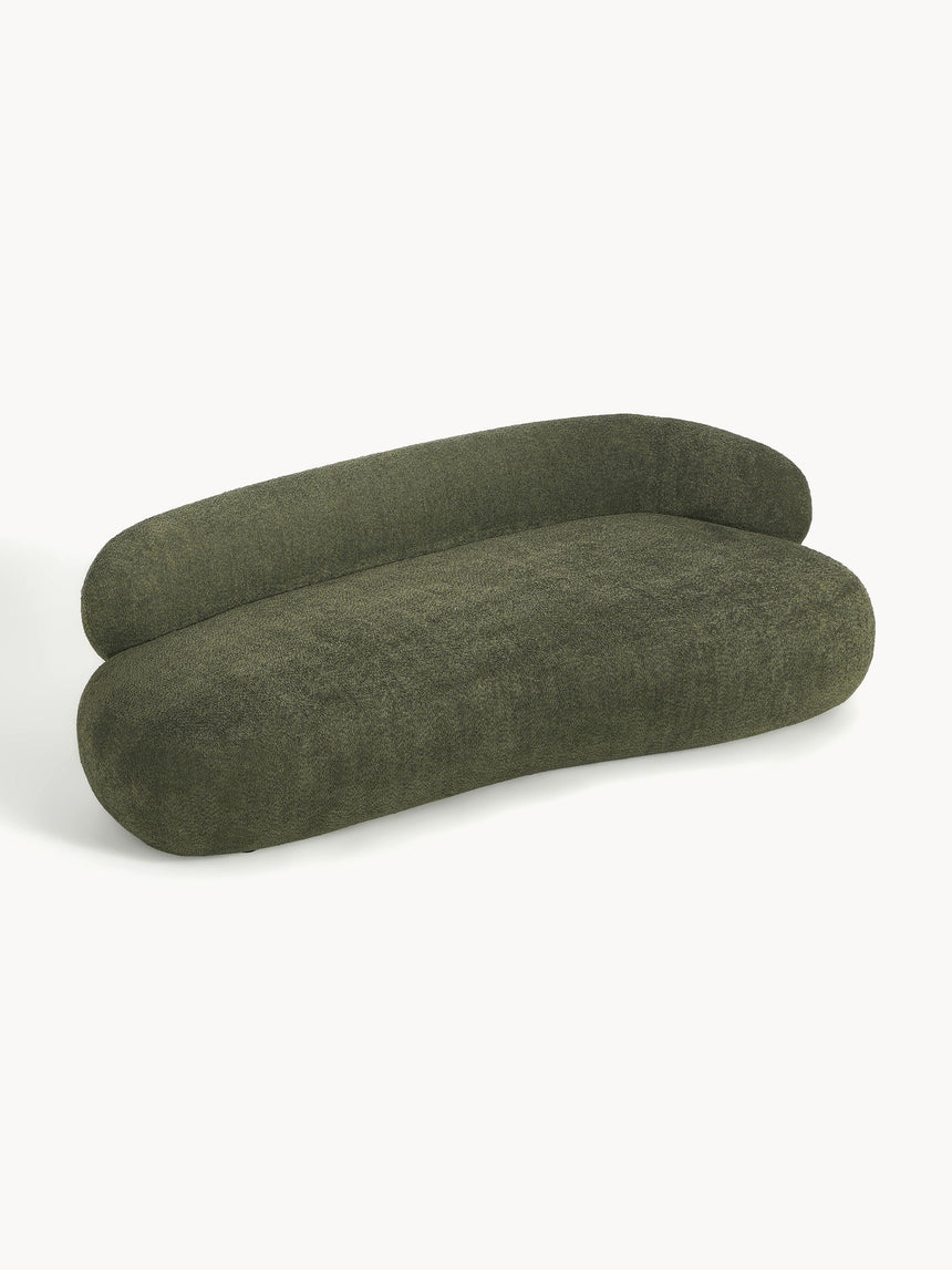 Siri Puf Üçlü Koltuk Yeşil Teddy