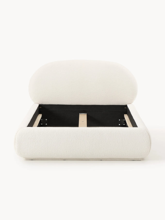 Siri Tek Kişilik Karyola Kırık Beyaz Teddy