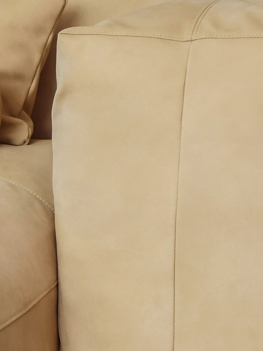 Soma Üçlü Koltuk Bej Deri Kollu