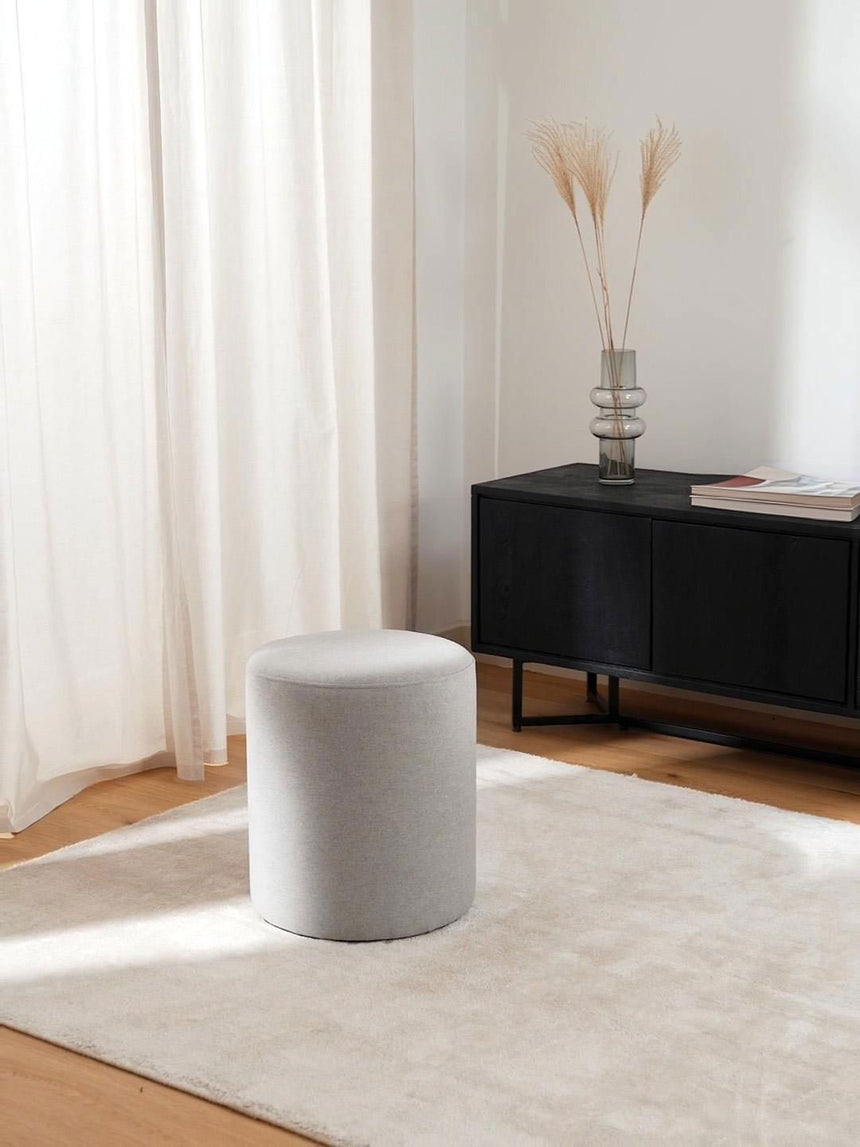 Sos Silindir Puf Açık Gri