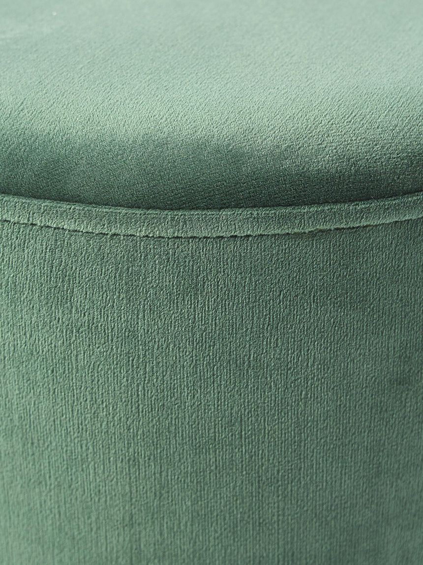 Sos Silindir Puf Adaçayı Yeşili Kadife