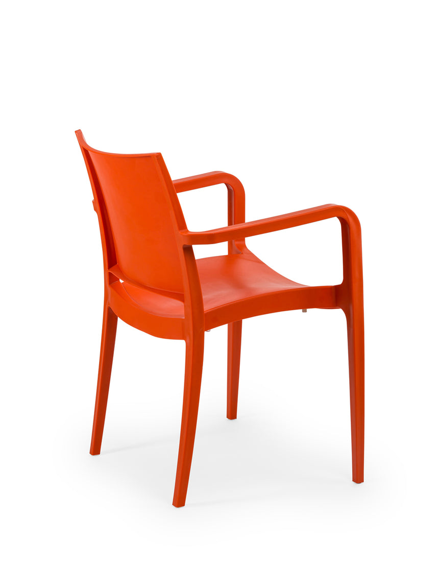 Specto Kollu Polipropilen Sandalye Portakal
