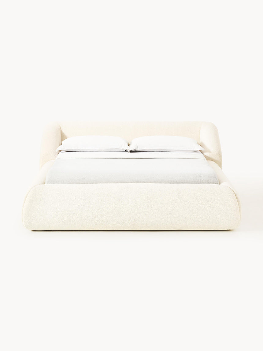 Suzi Çift Kişilik Karyola Kırık Beyaz Teddy