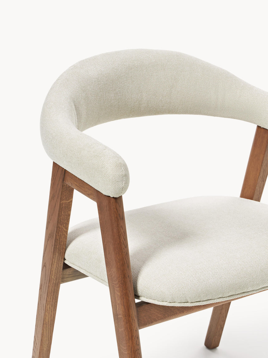 Sweet Ahşap Sandalye Kırık Beyaz Ceviz