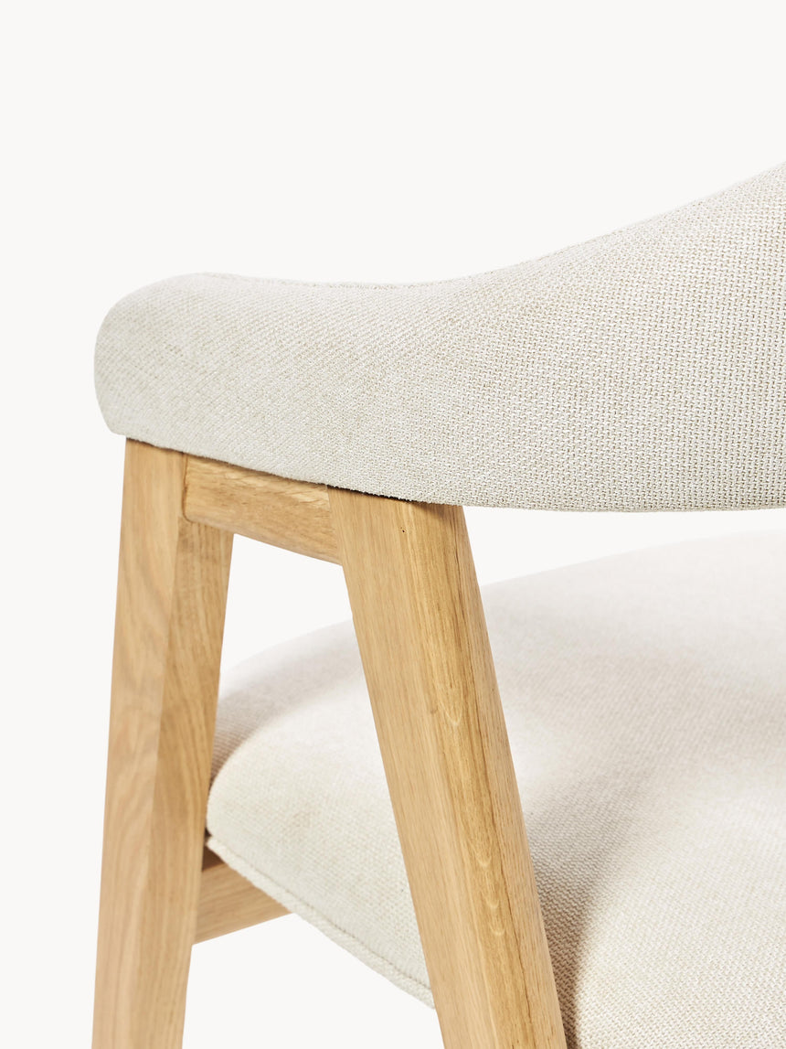 Sweet Ahşap Sandalye Kırık Beyaz Meşe