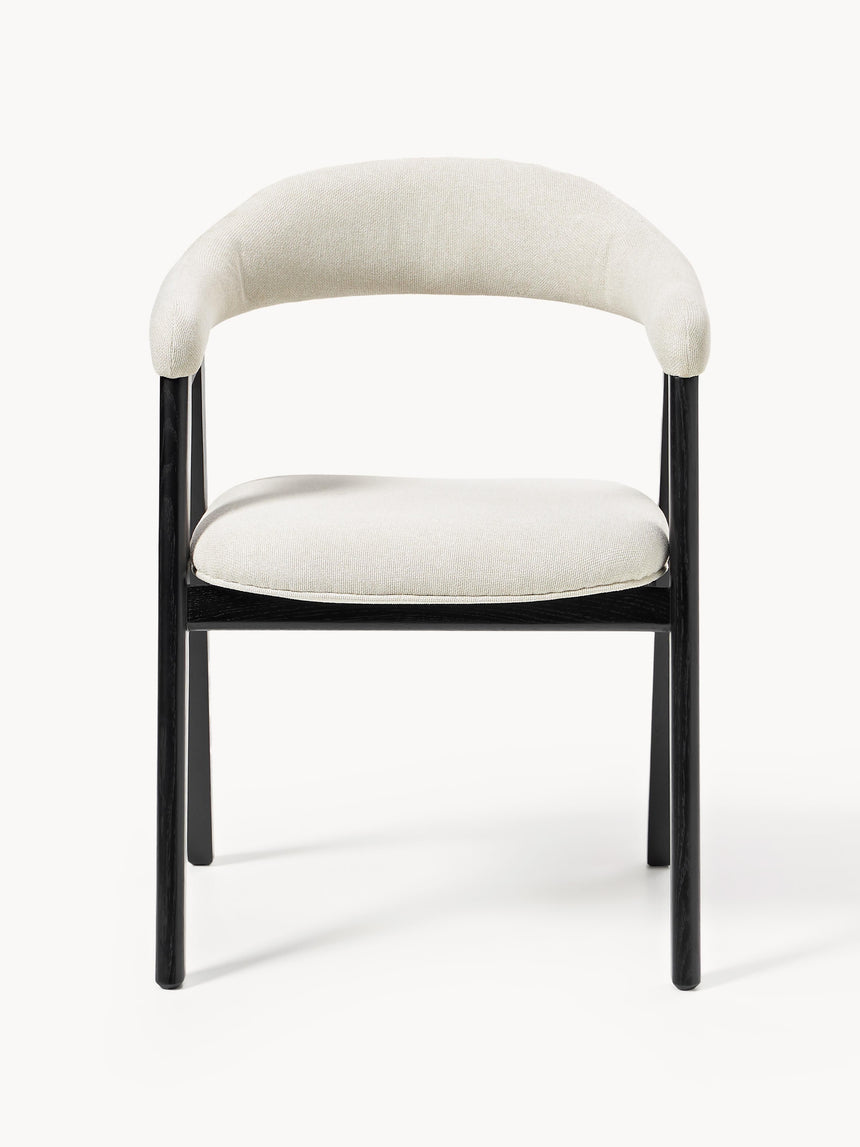 Sweet Ahşap Sandalye Kırık Beyaz Siyah