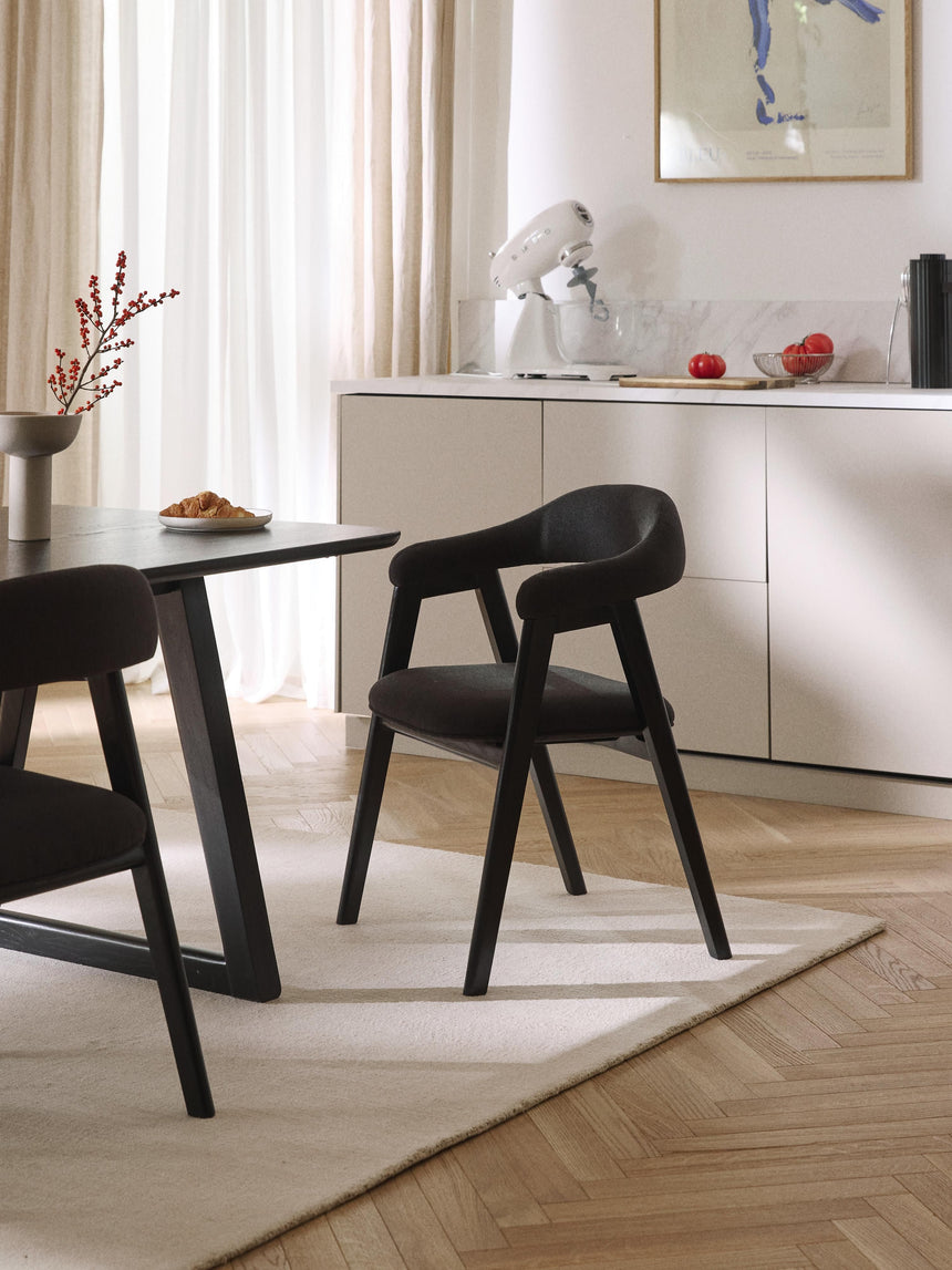 Sweet Ahşap Sandalye Siyah Siyah