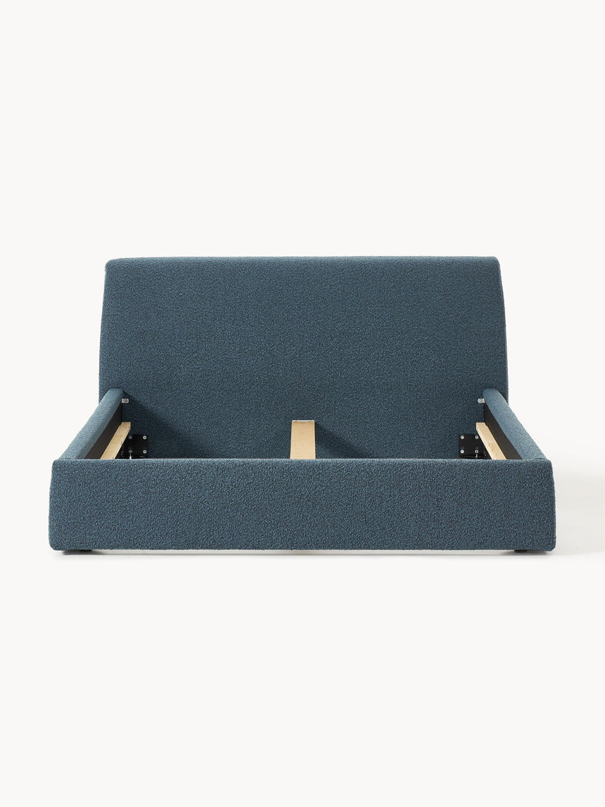 Swift Çift Kişilik Karyola Gri Mavi Bukle