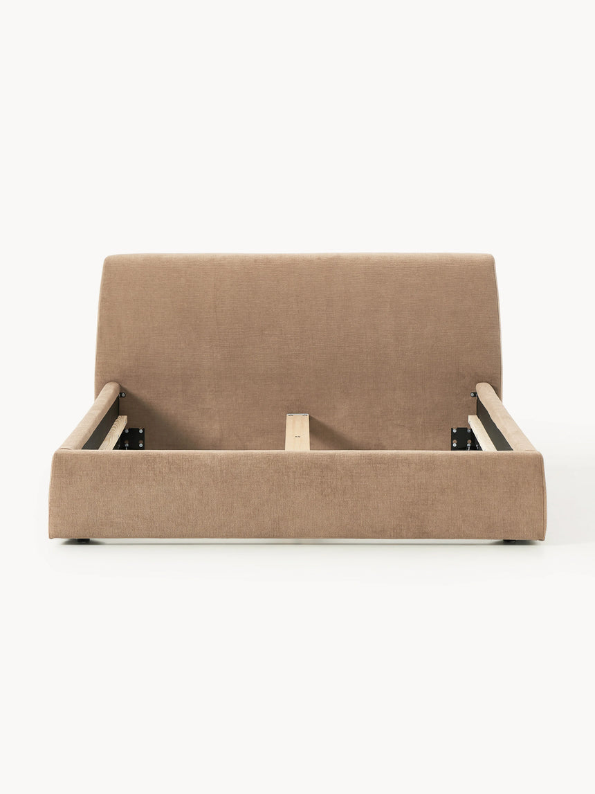 Swift Çift Kişilik Karyola Kahve Dokuma Kadife