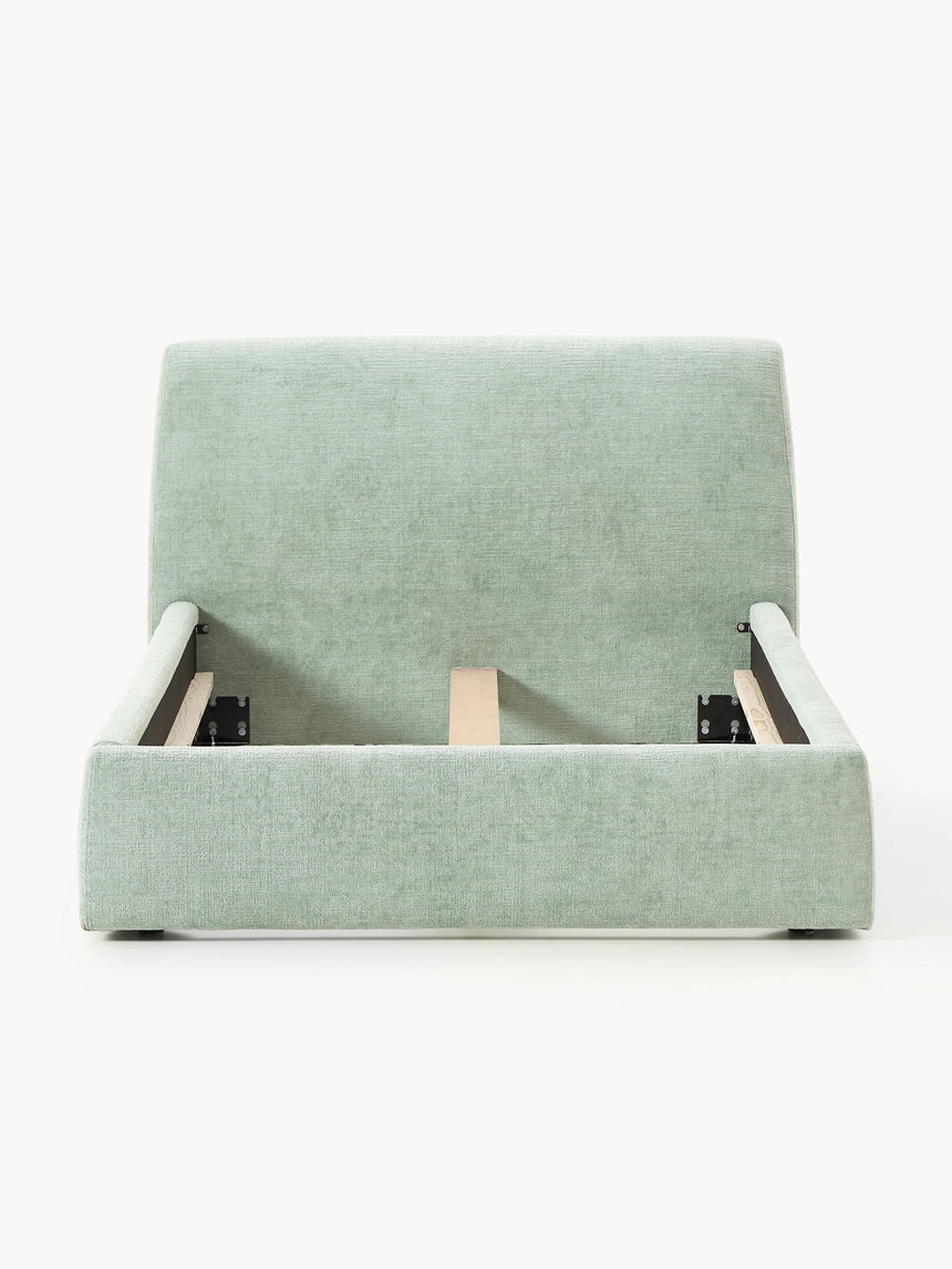 Swift Tek Kişilik Karyola Adaçayı Yeşili Dokuma Kadife