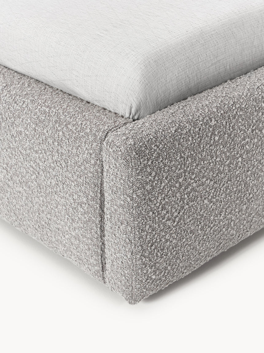 Swift Tek Kişilik Karyola Gri Bukle