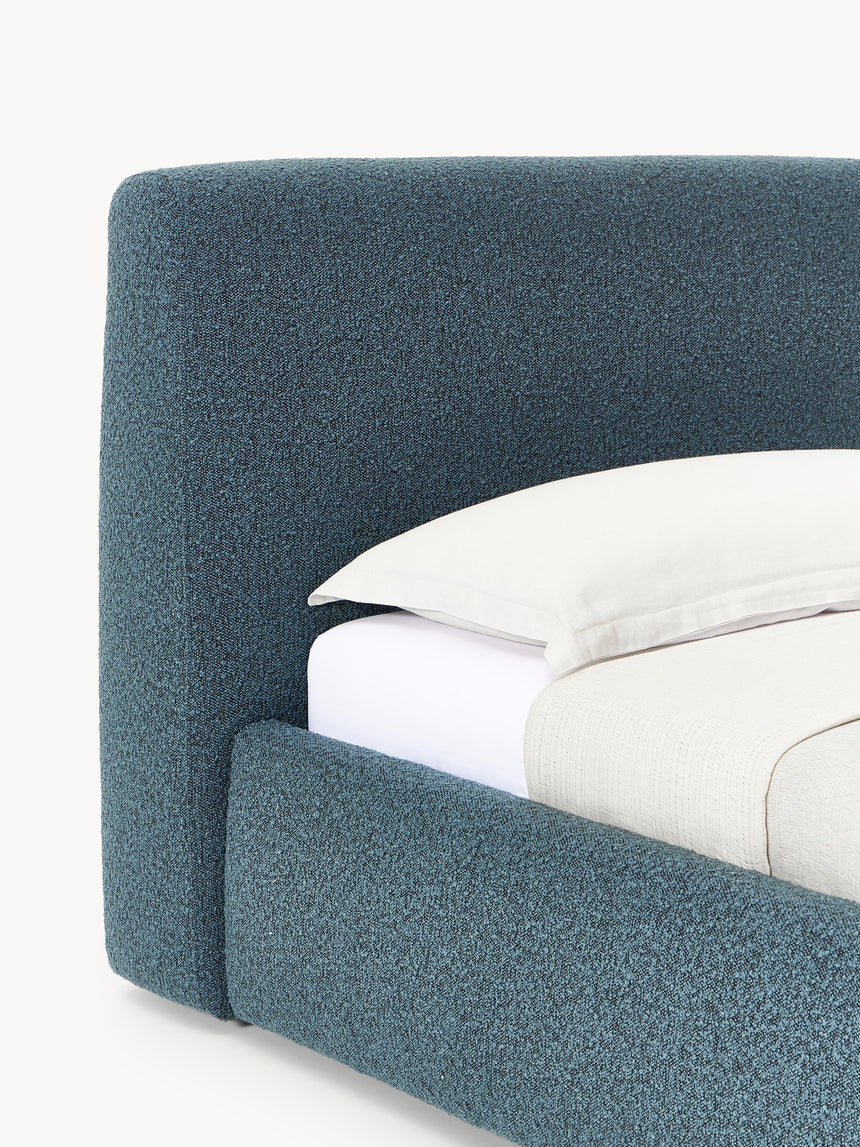 Swift Tek Kişilik Karyola Gri Mavi Bukle