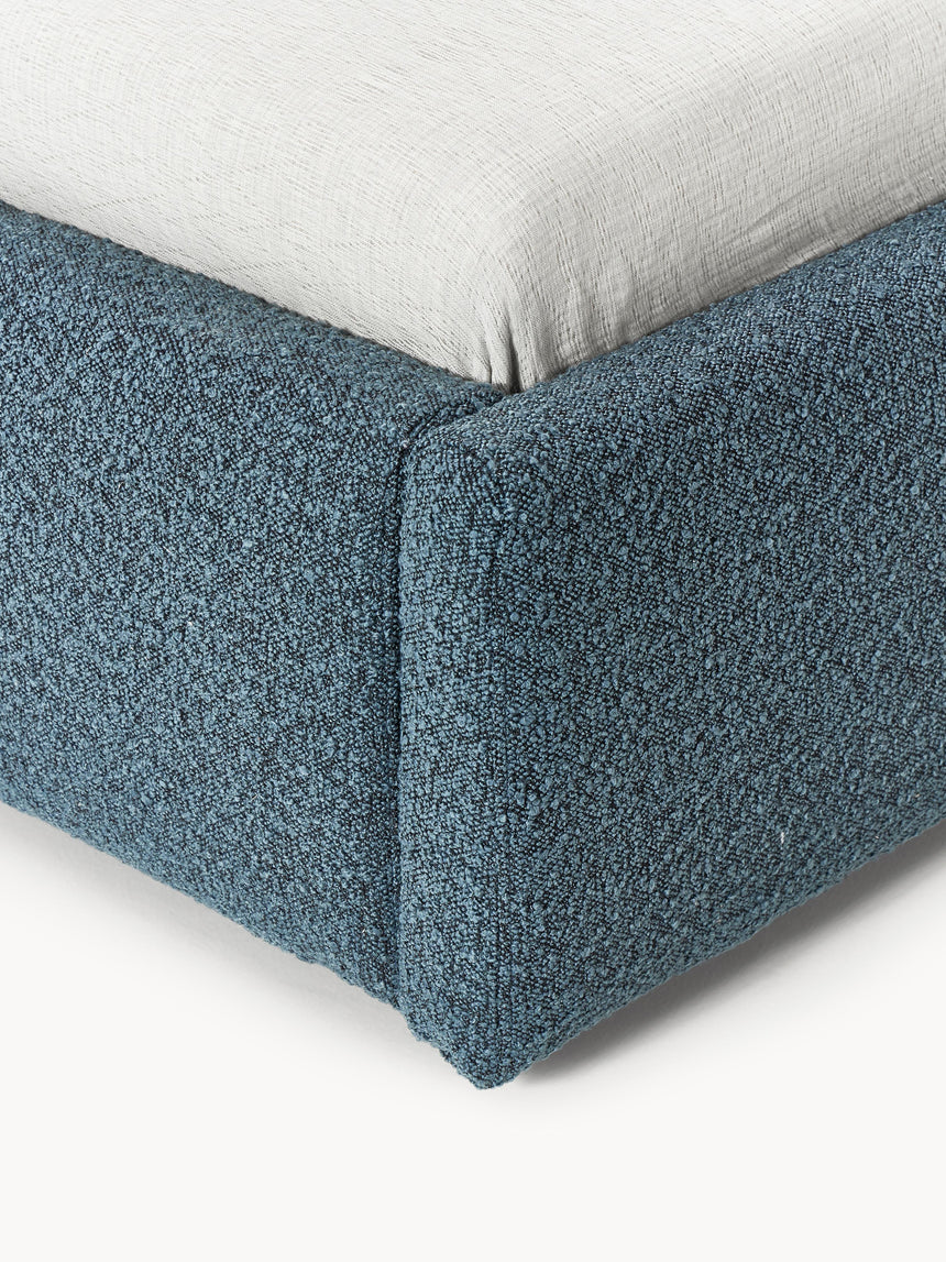 Swift Tek Kişilik Karyola Gri Mavi Bukle