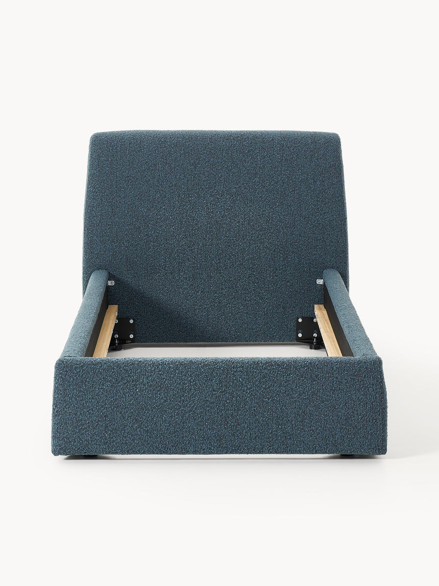 Swift Tek Kişilik Karyola Gri Mavi Bukle