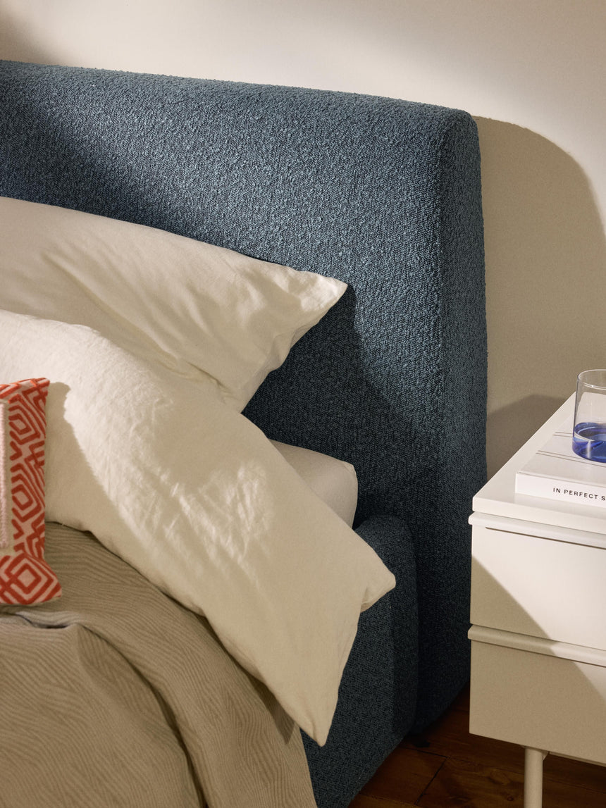 Swift Tek Kişilik Karyola Gri Mavi Bukle