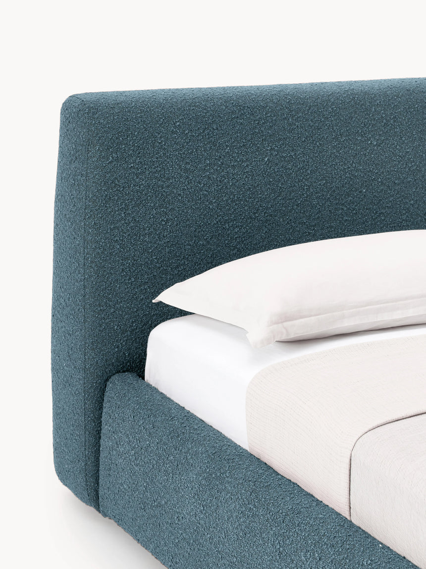 Swift Tek Kişilik Karyola Gri Mavi Bukle