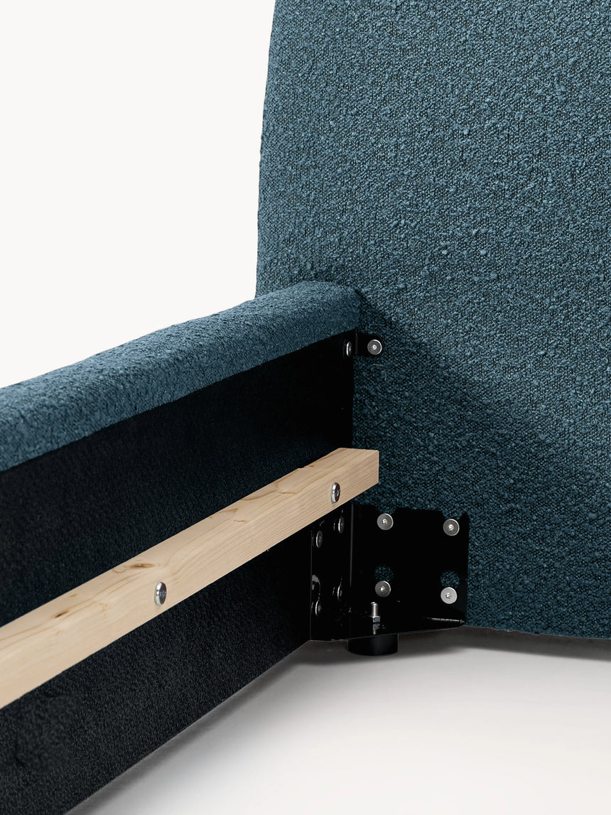 Swift Tek Kişilik Karyola Gri Mavi Bukle