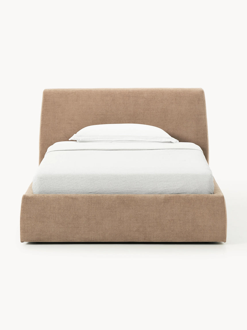 Swift Tek Kişilik Karyola Kahve Dokuma Kadife