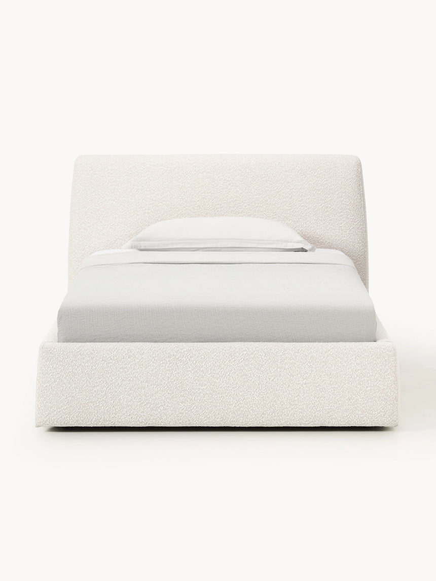 Swift Tek Kişilik Karyola Kırık Beyaz Bukle