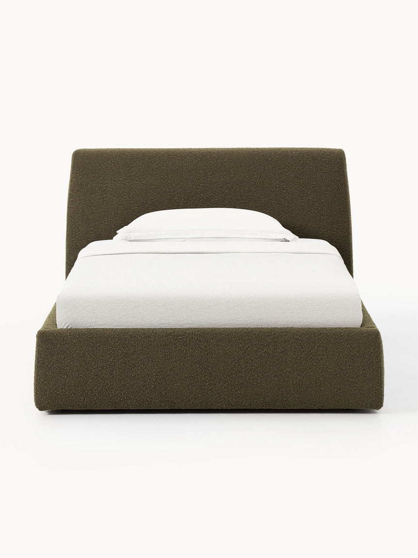 Swift Tek Kişilik Karyola Zeytin Yeşili Bukle
