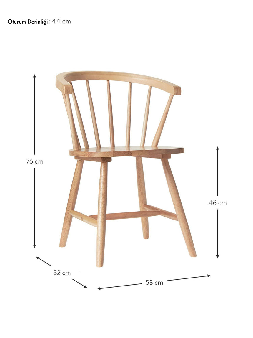 Taliant Ahşap Sandalye Natürel
