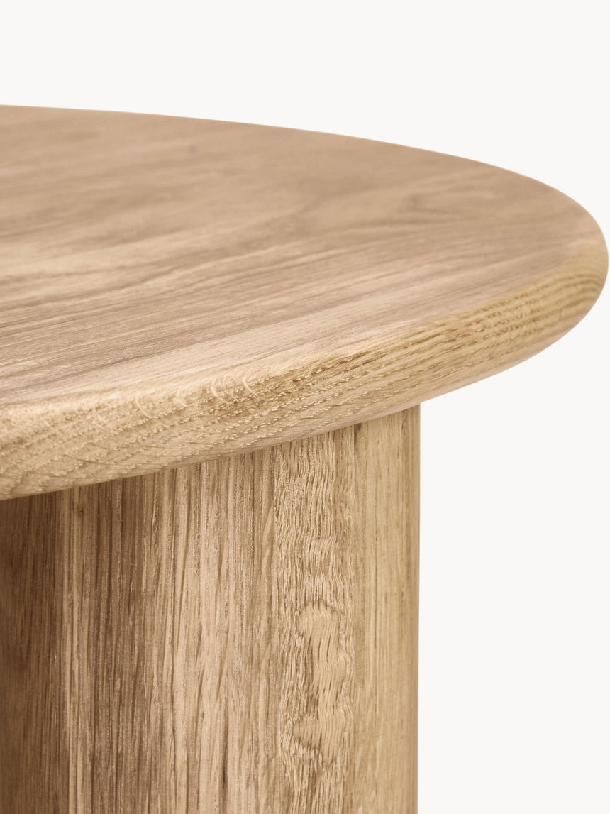 Polo Ahşap Yuvarlak Orta Sehpa Natürel