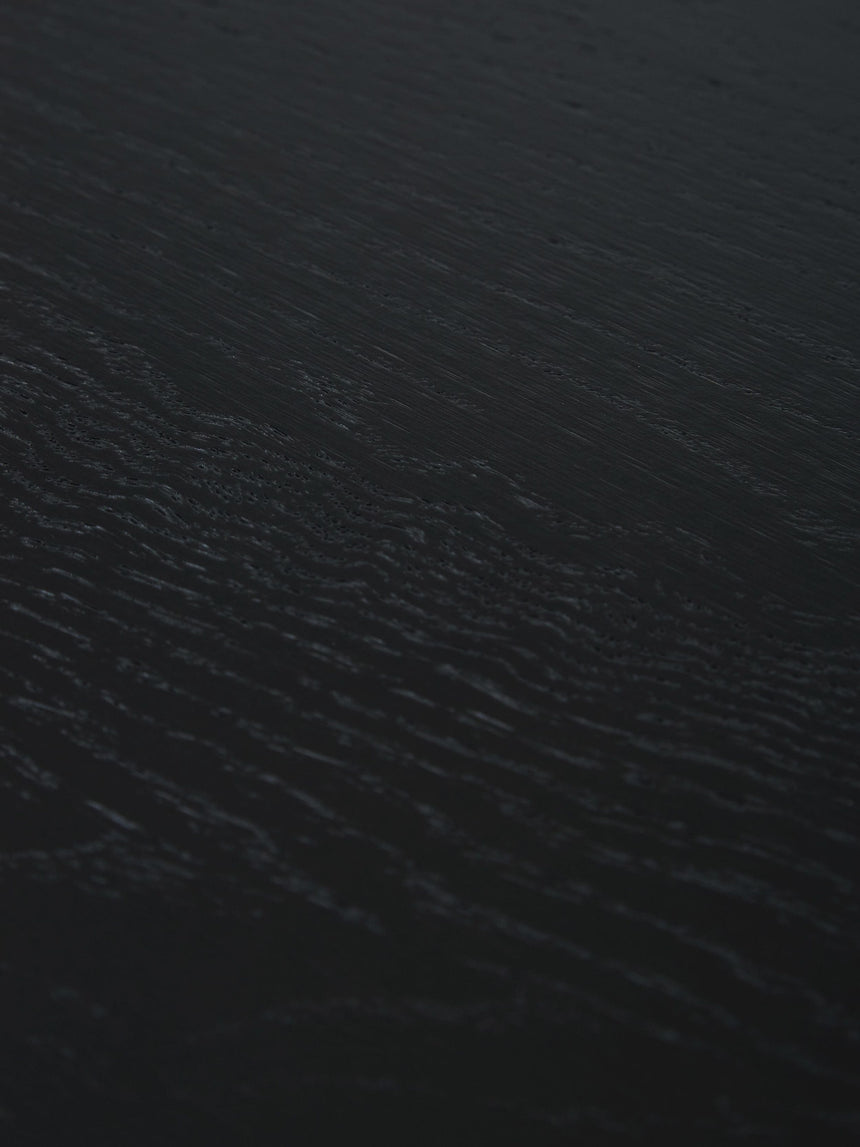 Polo Ahşap Yuvarlak Orta Sehpa Siyah