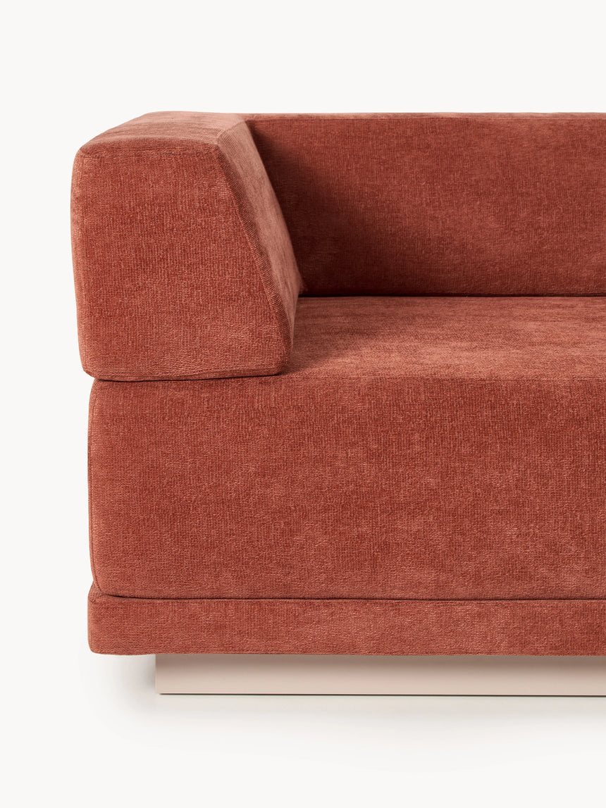 Terim Dörtlü Koltuk Kırmızı Dokuma Kumaş