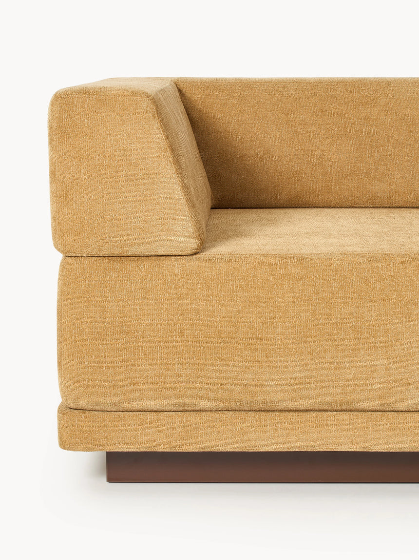 Terim İkili Koltuk Hardal Sarısı Dokuma Kumaş