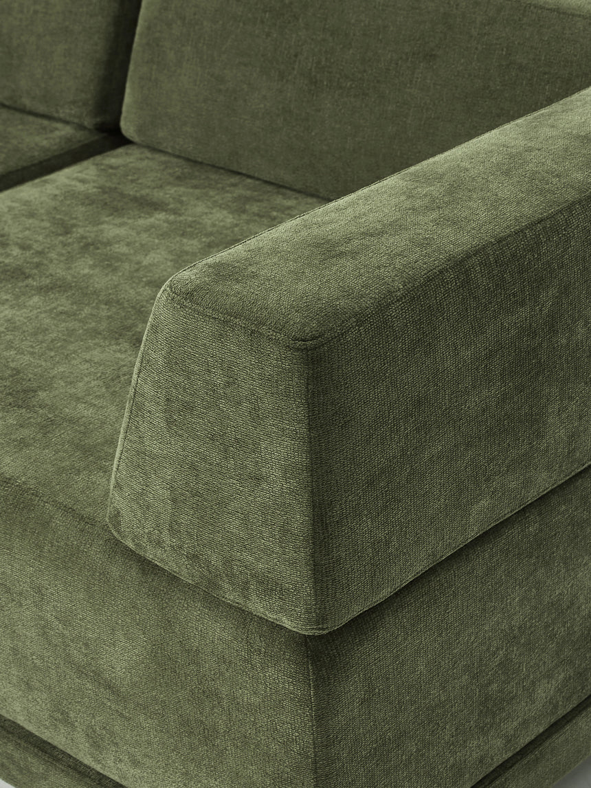 Terim İkili Koltuk Yeşil Dokuma Kumaş