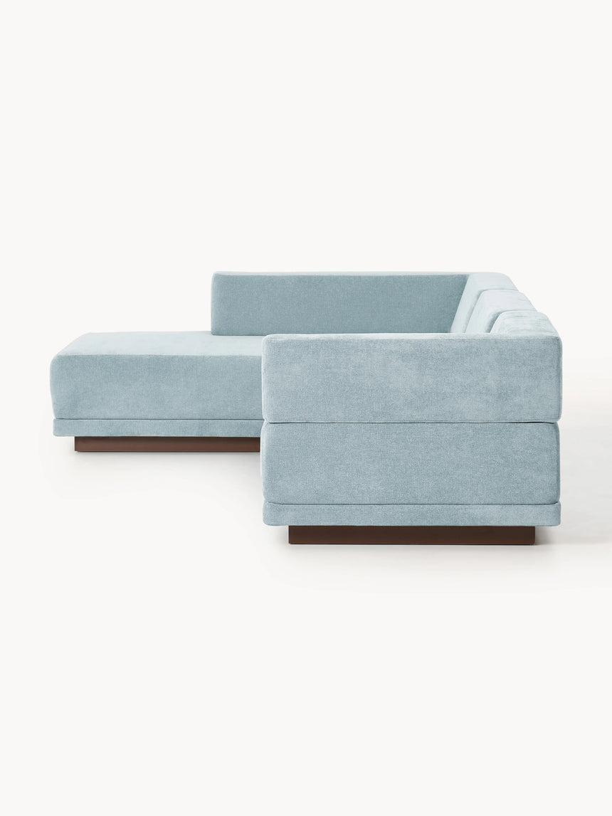 Terim Large Köşe Koltuk Açık Mavi Dokuma Kumaş