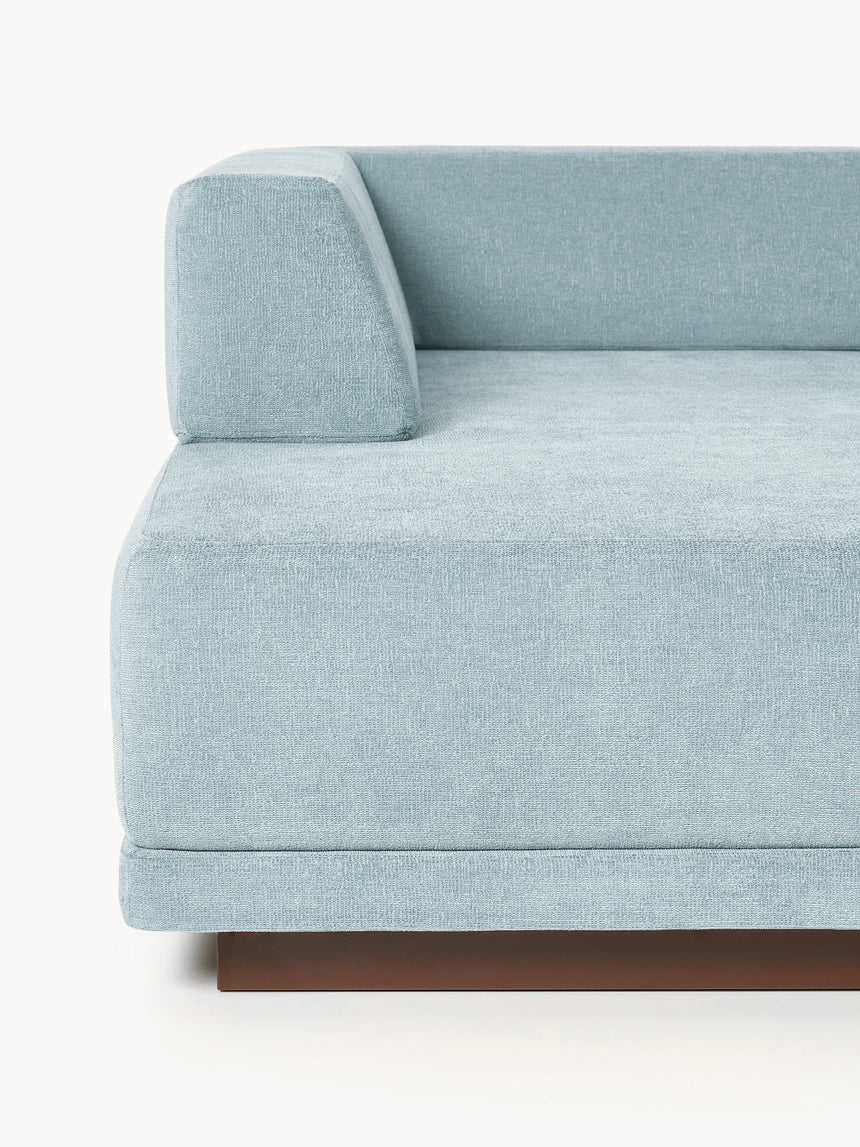 Terim Large Köşe Koltuk Açık Mavi Dokuma Kumaş