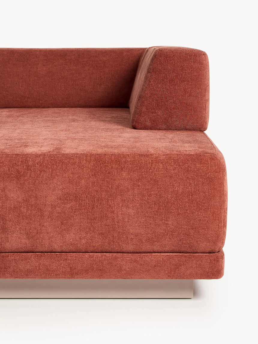 Terim Large Köşe Koltuk Kırmızı Dokuma Kumaş