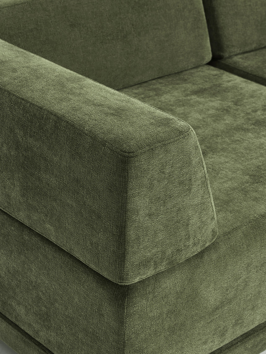 Terim Large Köşe Koltuk Yeşil Dokuma Kumaş