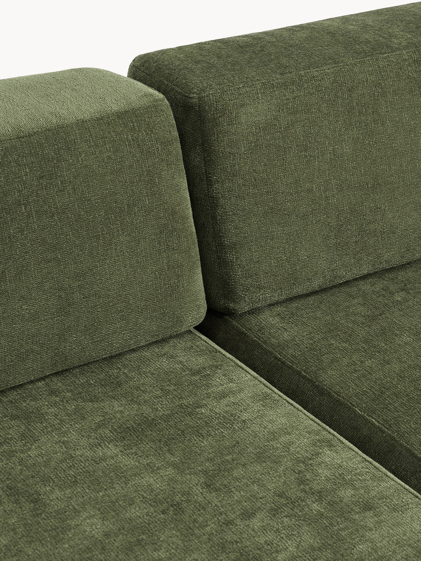 Terim Large Köşe Koltuk Yeşil Dokuma Kumaş