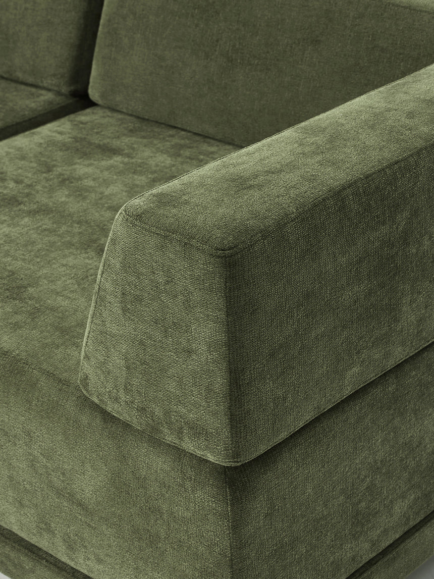 Terim Large Köşe Koltuk Yeşil Dokuma Kumaş